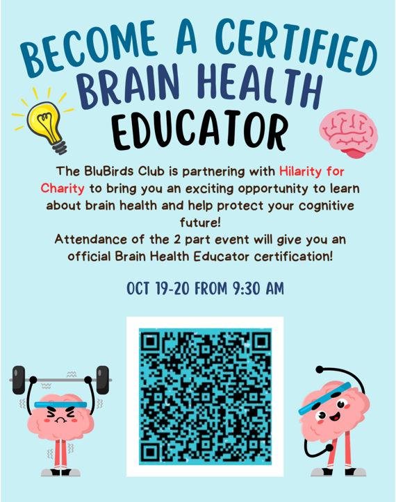 The advertisement poster for the brain health workshop.